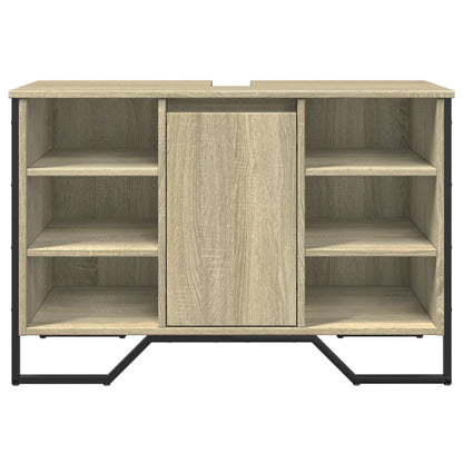 Waschbeckenunterschrank Sonoma-Eiche 91x35x60 cm Holzwerkstoff
