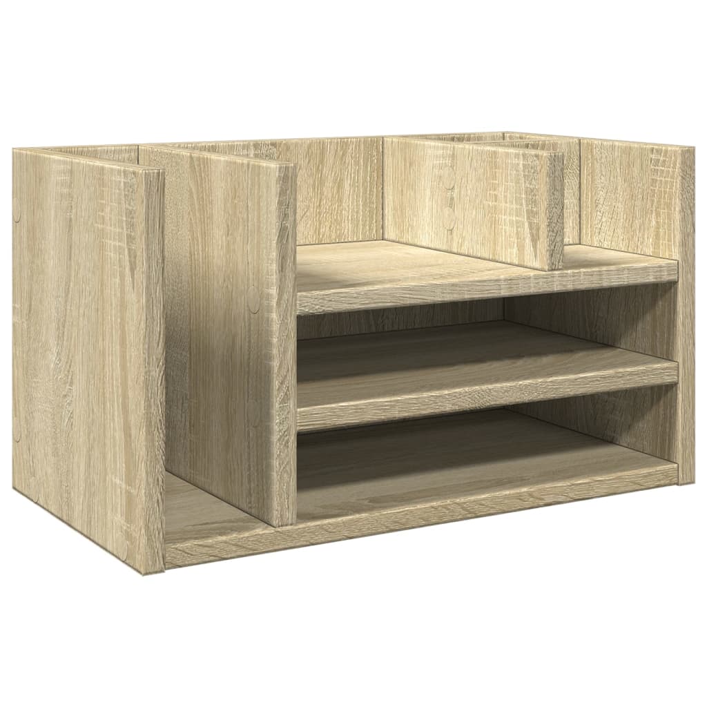 Schreibtisch-Organizer Sonoma-Eiche 44,5x24x25 cm Holzwerkstoff