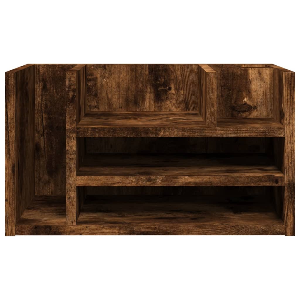 Schreibtisch-Organizer Räuchereiche 44,5x24x25 cm Holzwerkstoff