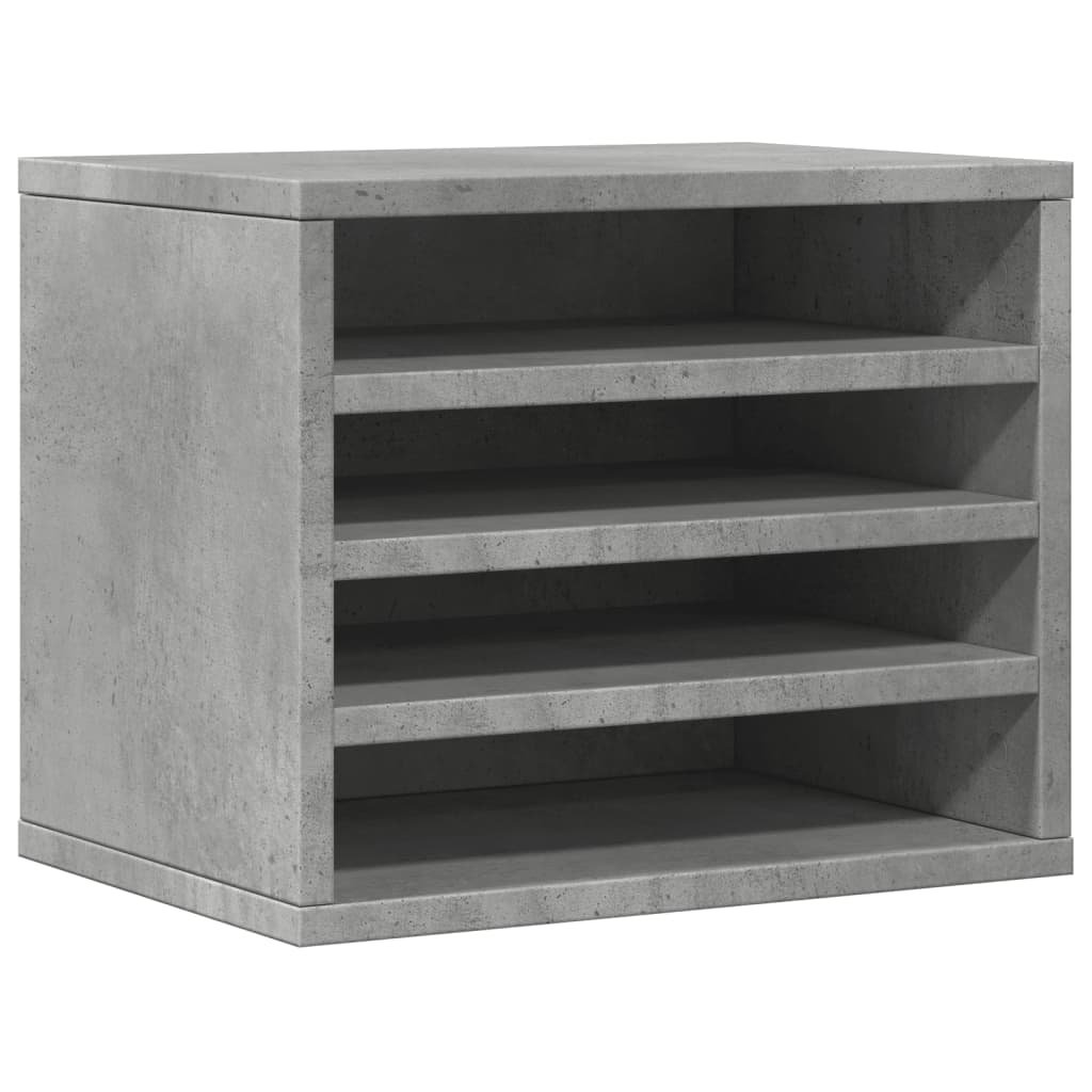 Schreibtisch-Organizer Betongrau 36x26x29,5 cm Holzwerkstoff