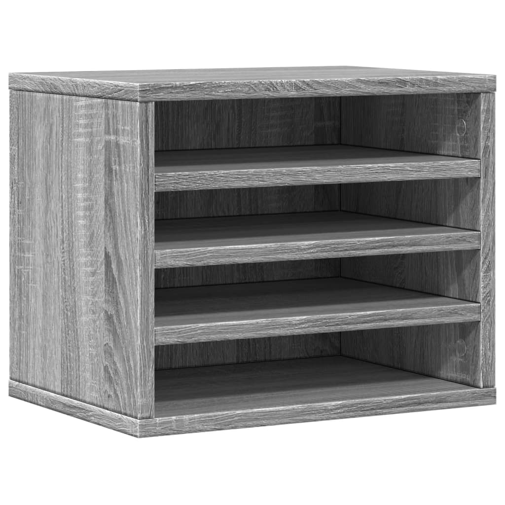 Schreibtisch-Organizer Grau Sonoma 36x26x29,5 cm Holzwerkstoff