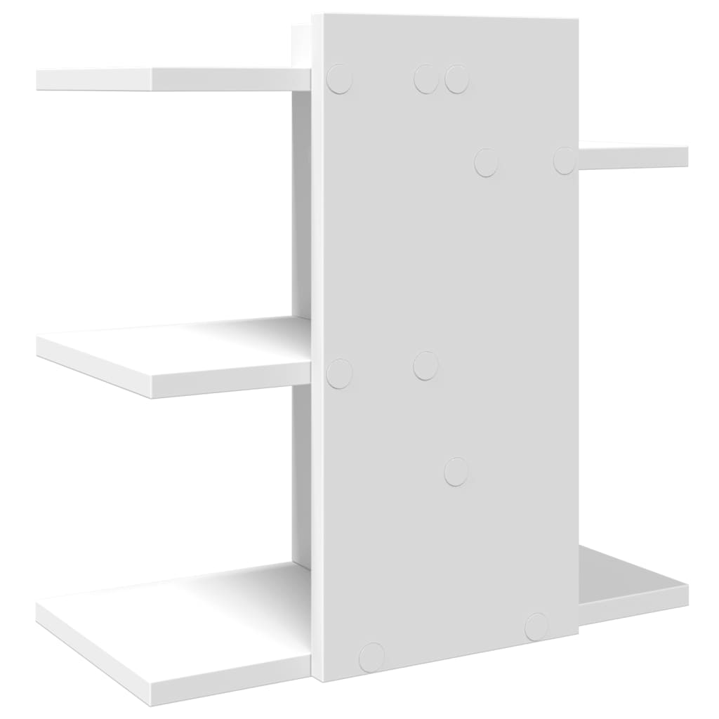 Schreibtisch-Organizer Weiß 42x21,5x42 cm Holzwerkstoff