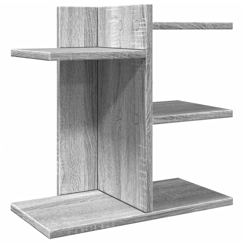 Schreibtisch-Organizer Grau Sonoma 42x21,5x42 cm Holzwerkstoff