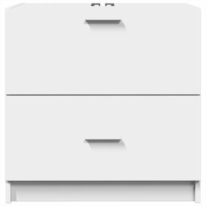 Waschbeckenunterschrank Weiß 59x37x59 cm Holzwerkstoff