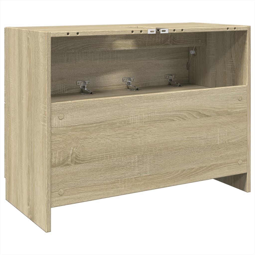 Waschbeckenunterschrank Sonoma-Eiche 78x37x59 cm Holzwerkstoff