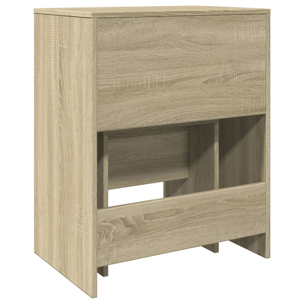 Schminktisch mit Hocker Sonoma-Eiche 60x40x113,5 cm