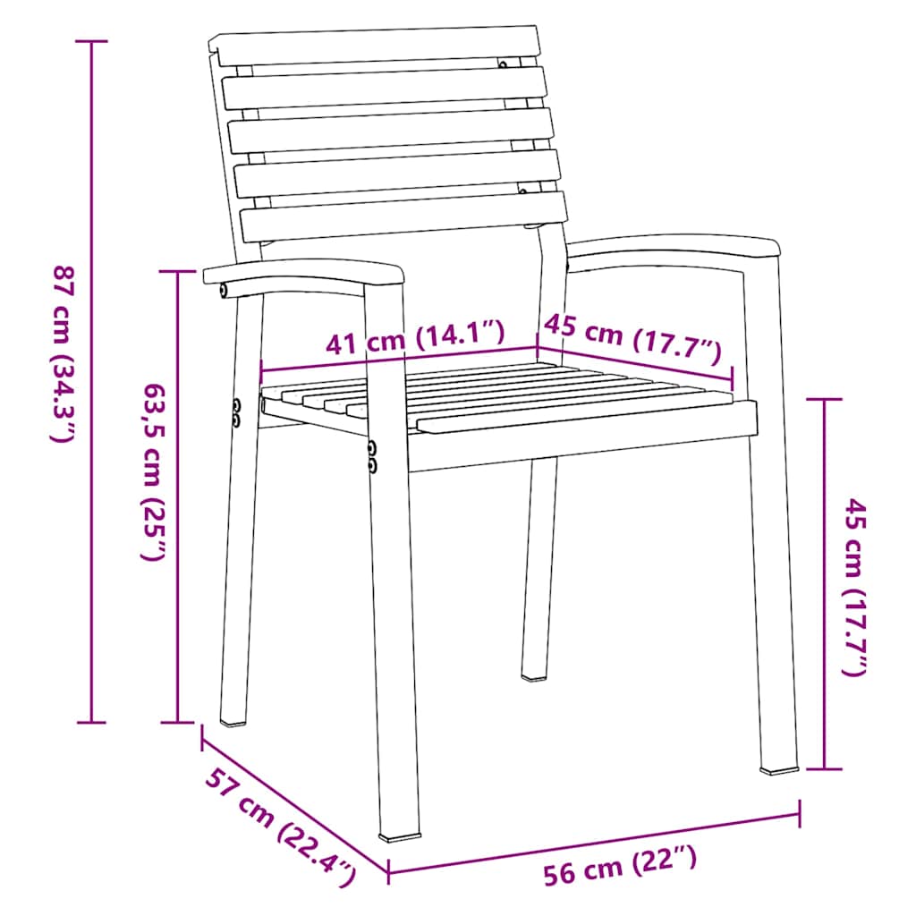 Garten Essgruppe 5 pcs Grau Massivholz Akazie
