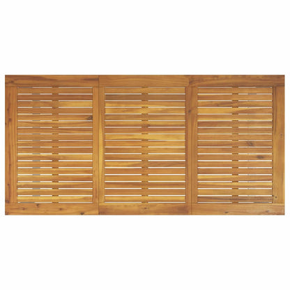 Garten Essgruppe 5 pcs Grau Massivholz Akazie