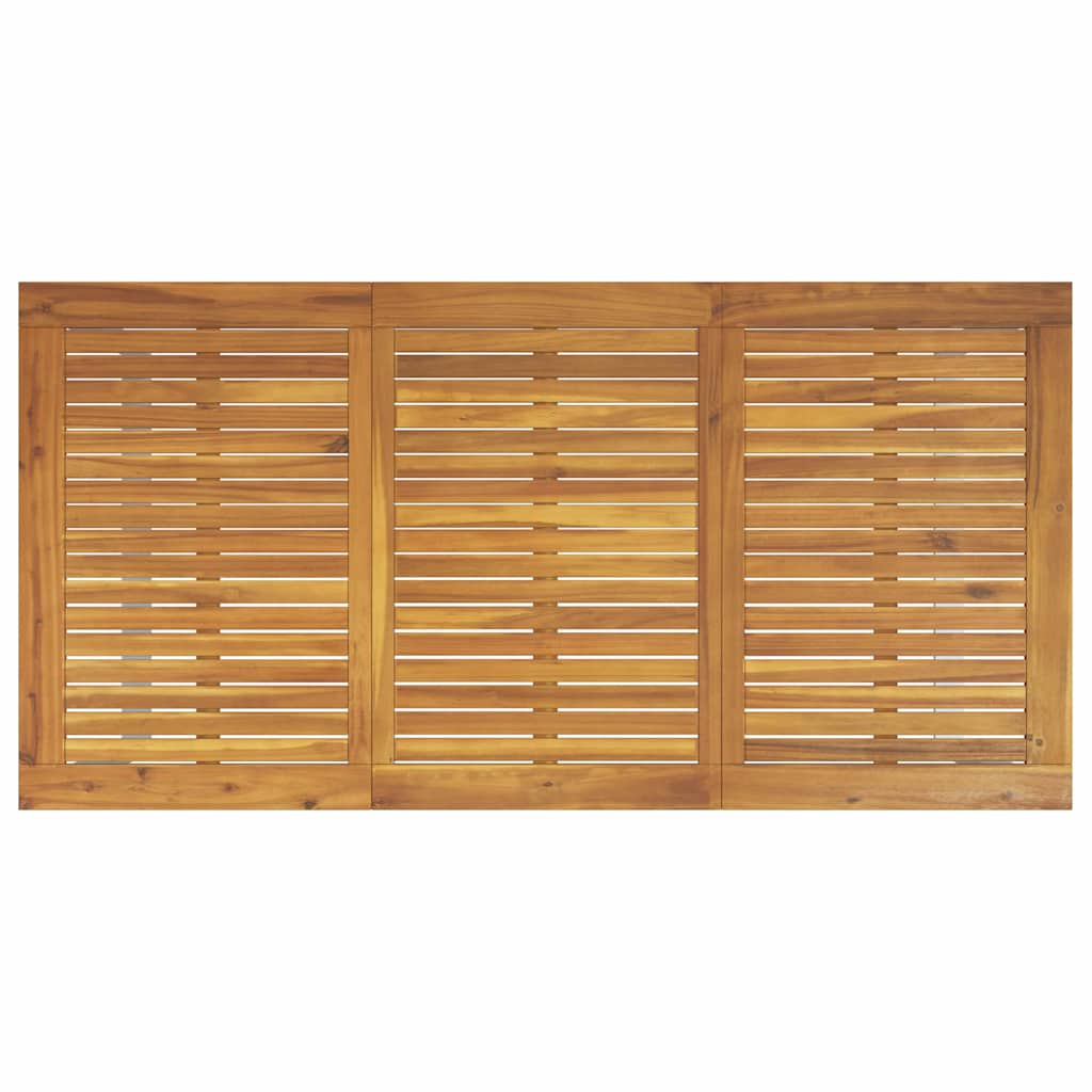 Garten Essgruppe 7 pcs Grau Massivholz Akazie