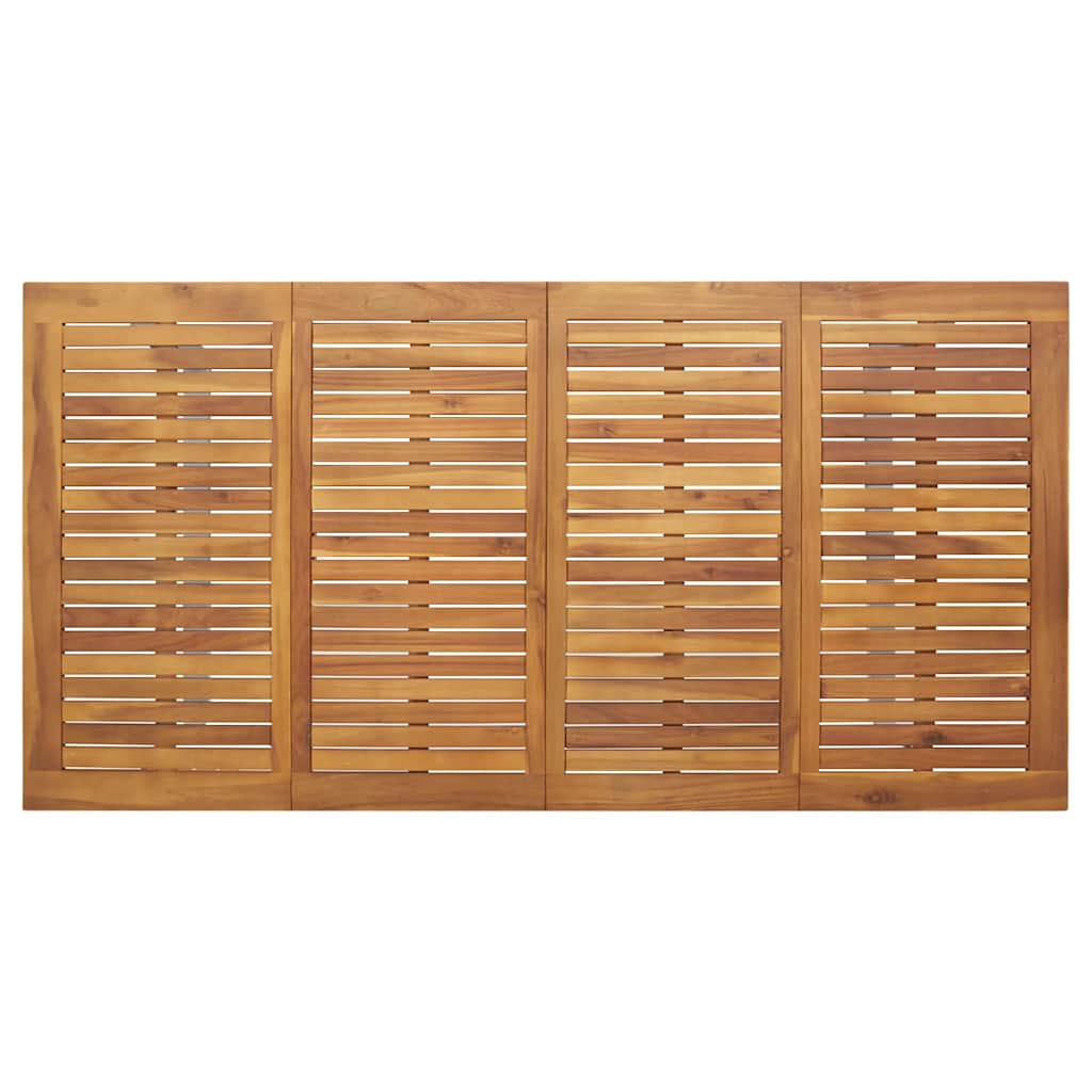 Garten Essgruppe 5 pcs Grau Massivholz Akazie