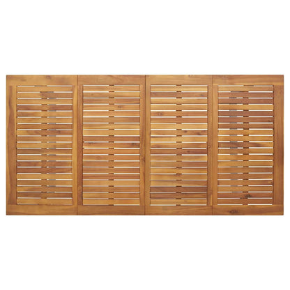 Garten Essgruppe 5 pcs Grau Massivholz Akazie