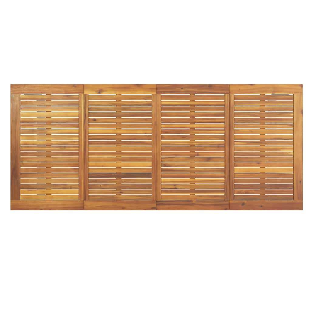 Garten Essgruppe 7 pcs Grau Massivholz Akazie