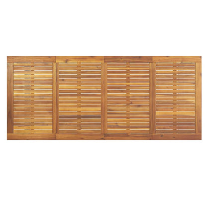 Garten Essgruppe 7 pcs Grau Massivholz Akazie