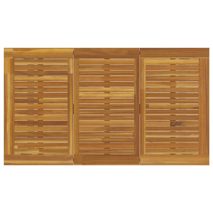 Garten Essgruppe 7 pcs Grau und Braun 140 x 80 x 75 cm