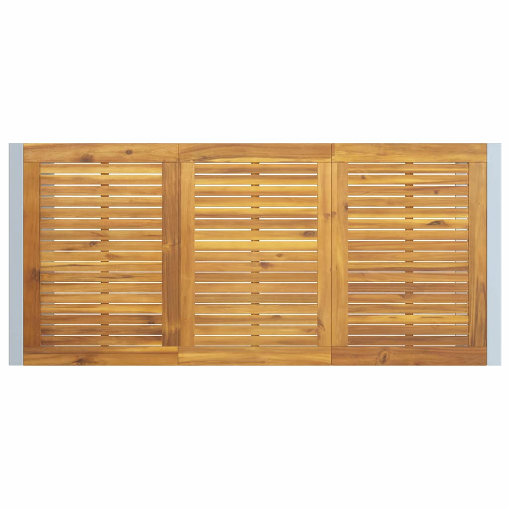 Garten Essgruppe 5 pcs Grau Massivholz Akazie