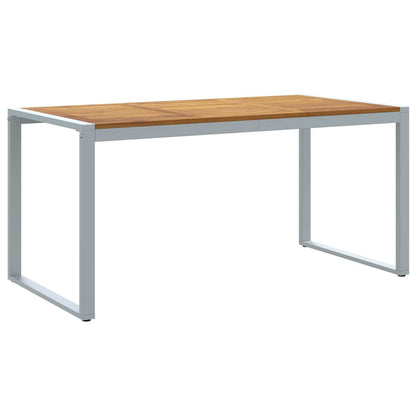 Garten Essgruppe 7 pcs Grau und Braun 160 x 80 x 75 cm