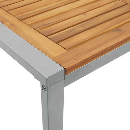 Garten Essgruppe 7 pcs Grau und Braun 180 x 90 x 75 cm