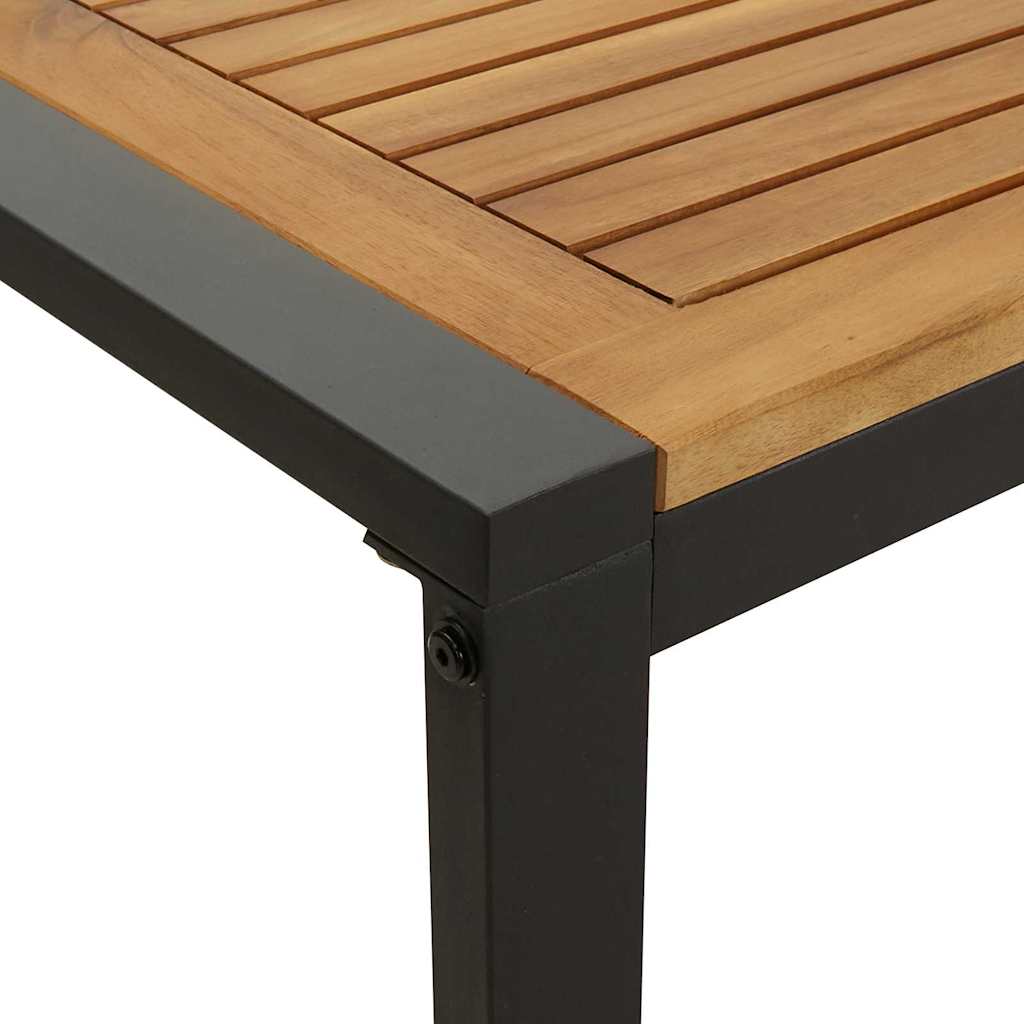 Garten Essgruppe 7 pcs Schwarz und Braun 200 x 90 x 75 cm