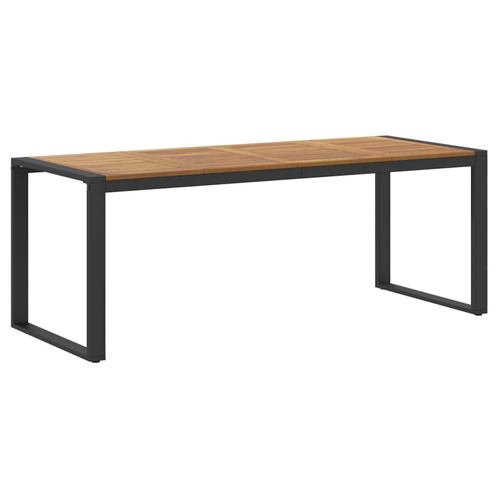 Garten Essgruppe 7 pcs Schwarz und Braun 200 x 90 x 75 cm