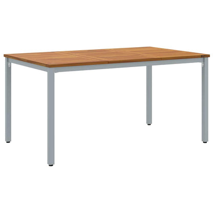 Garten Essgruppe 7 pcs Grau und Braun 150 x 90 x 75 cm