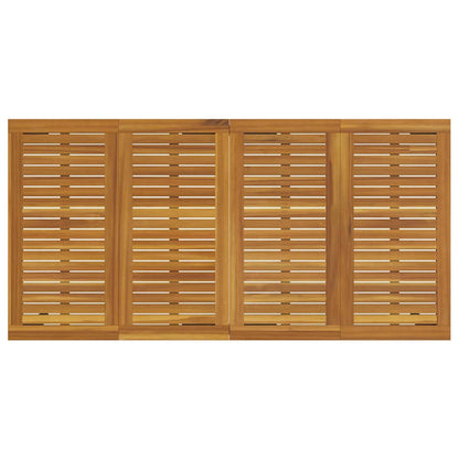 Garten Essgruppe 5 pcs Grau und Braun 180 x 90 x 75 cm