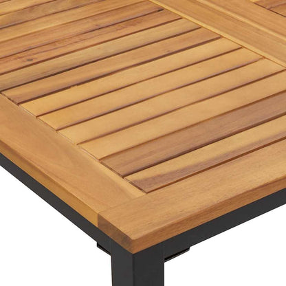 Garten Essgruppe 7 pcs Schwarz und Braun 200 x 90 x 75 cm