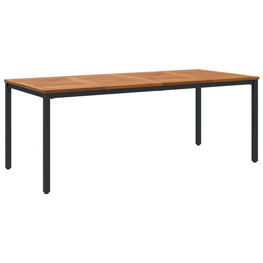 Garten Essgruppe 7 pcs Schwarz und Braun 200 x 90 x 75 cm
