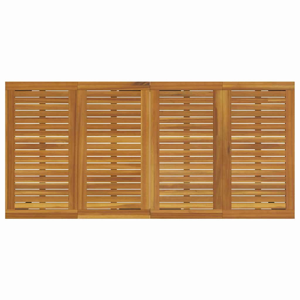 Garten Essgruppe 7 pcs Schwarz und Braun 200 x 90 x 75 cm