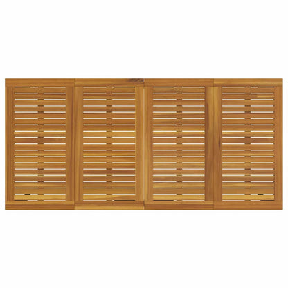 Garten Essgruppe 7 pcs Schwarz und Braun 200 x 90 x 75 cm