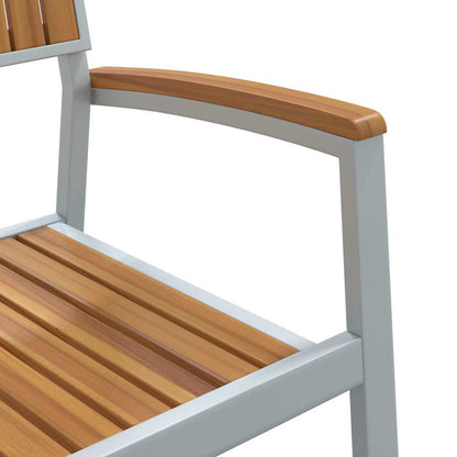 Garten Essgruppe 5 pcs Grau und Braun 150 x 90 x 75 cm