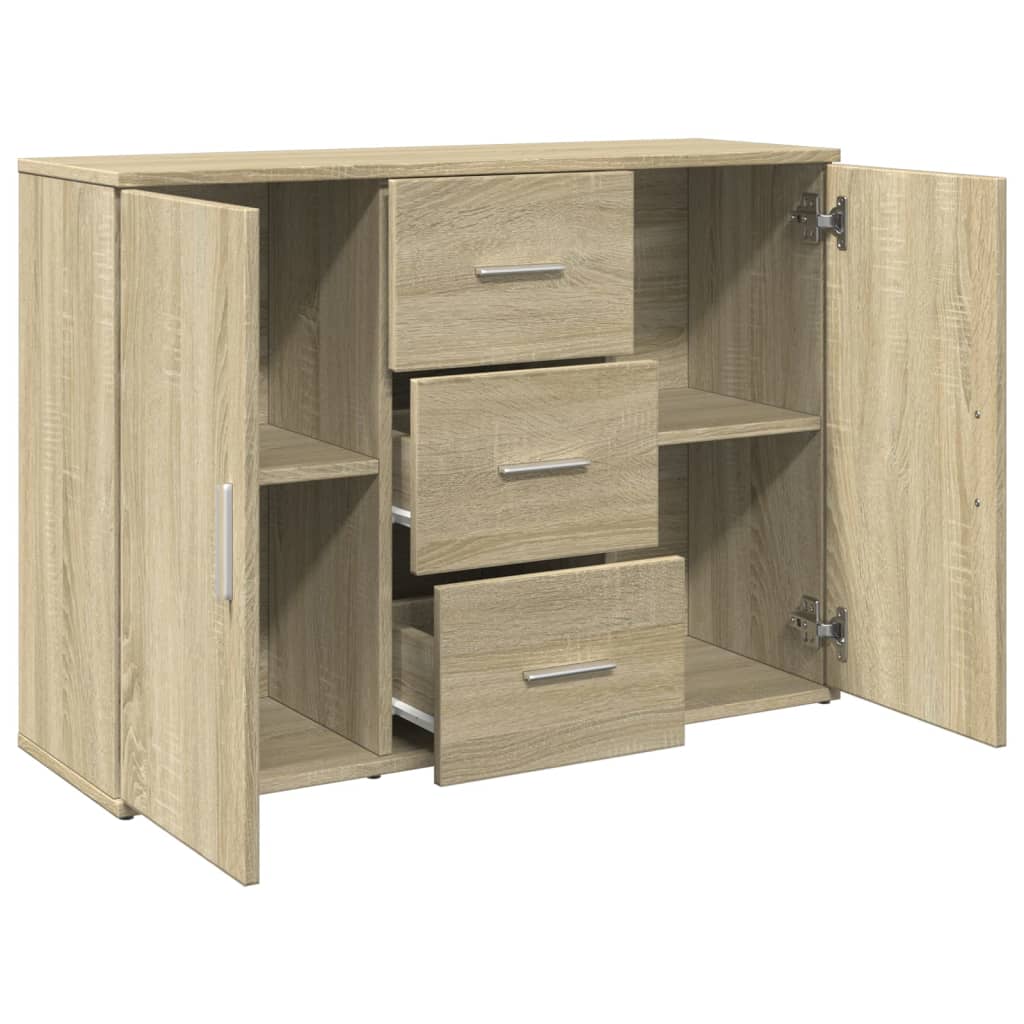 Sideboard Sonoma-Eiche 90,5x29,5x65 cm Holzwerkstoff