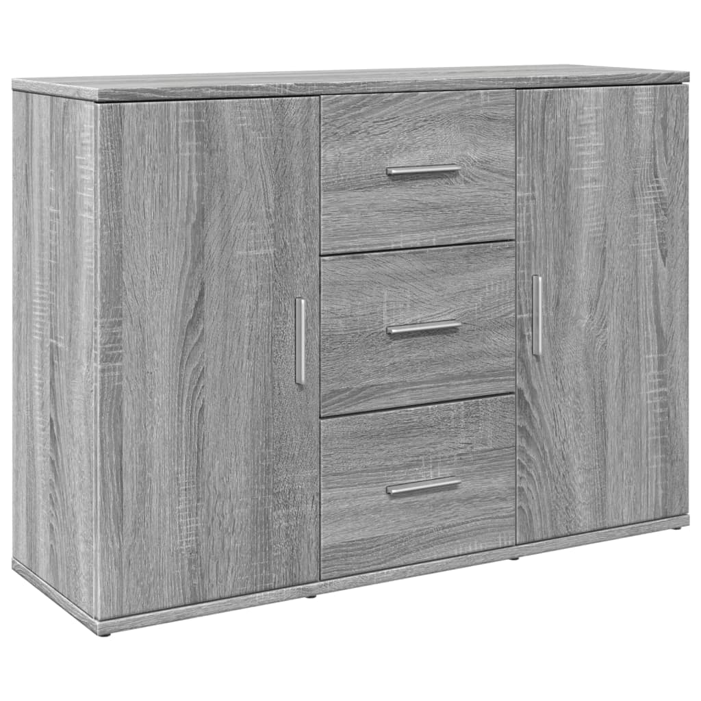 Sideboard Grau Sonoma 90,5x29,5x65 cm Holzwerkstoff