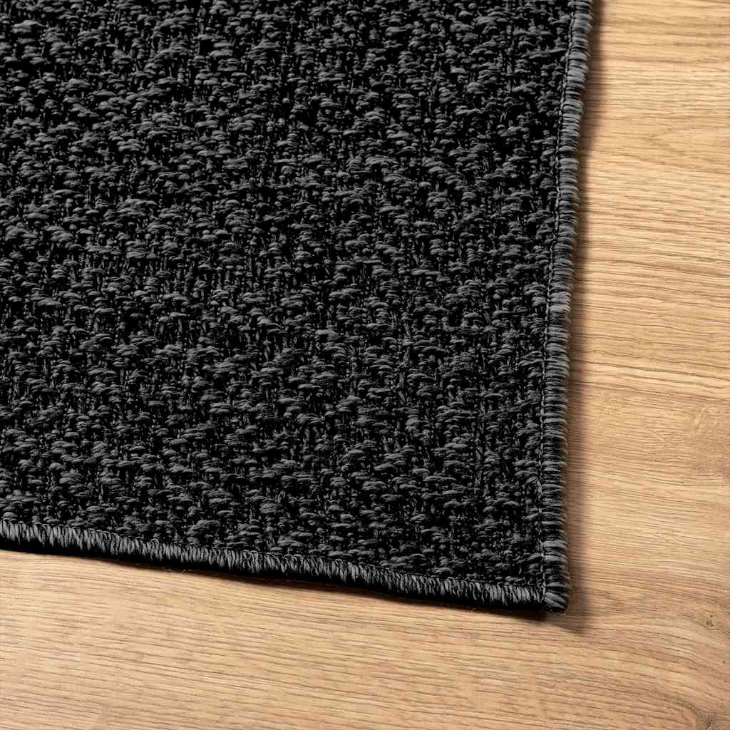 Teppich ZIZUR Anthrazit 240x240cm Jute-Optik Indoor und Outdoor