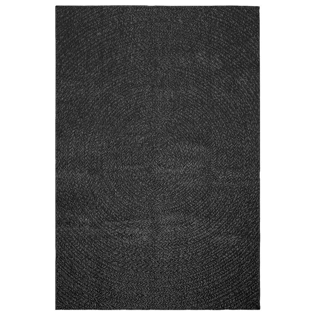 Teppich ZIZUR Anthrazit 140x200cm Jute-Optik Indoor und Outdoor