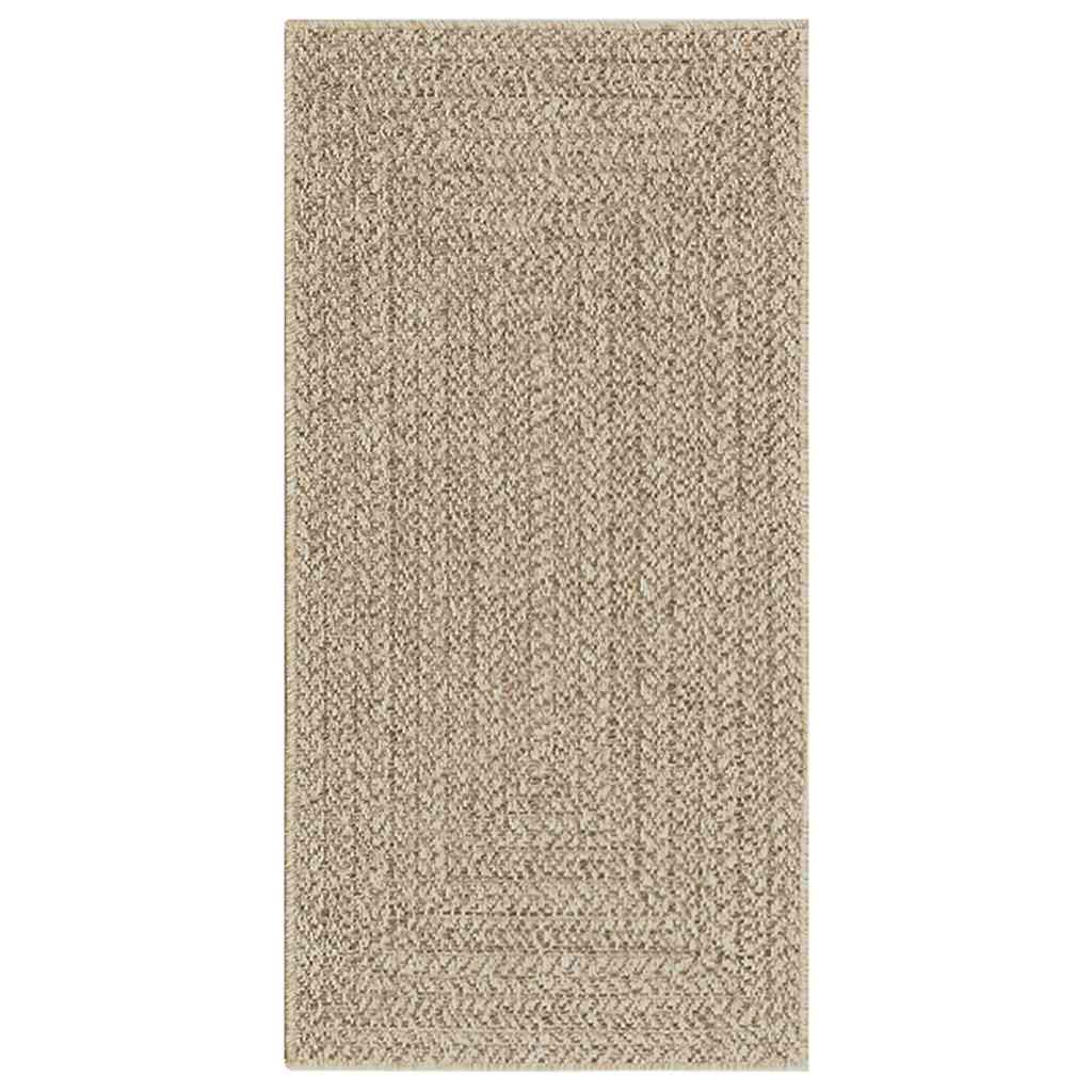 Teppich ZIZUR Beige 60x110 cm Jute-Optik Indoor und Outdoor