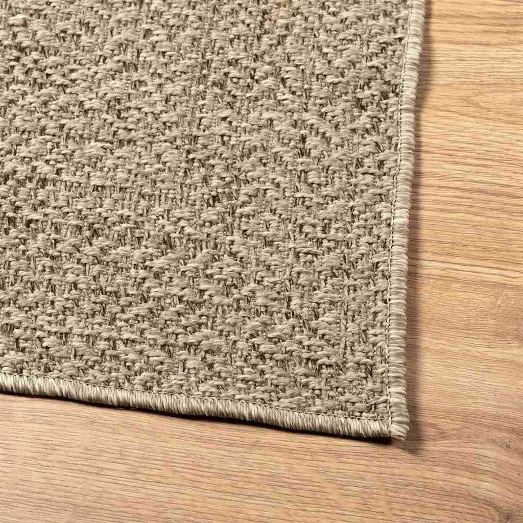 Teppich ZIZUR Beige 80x200 cm Jute-Optik Indoor und Outdoor