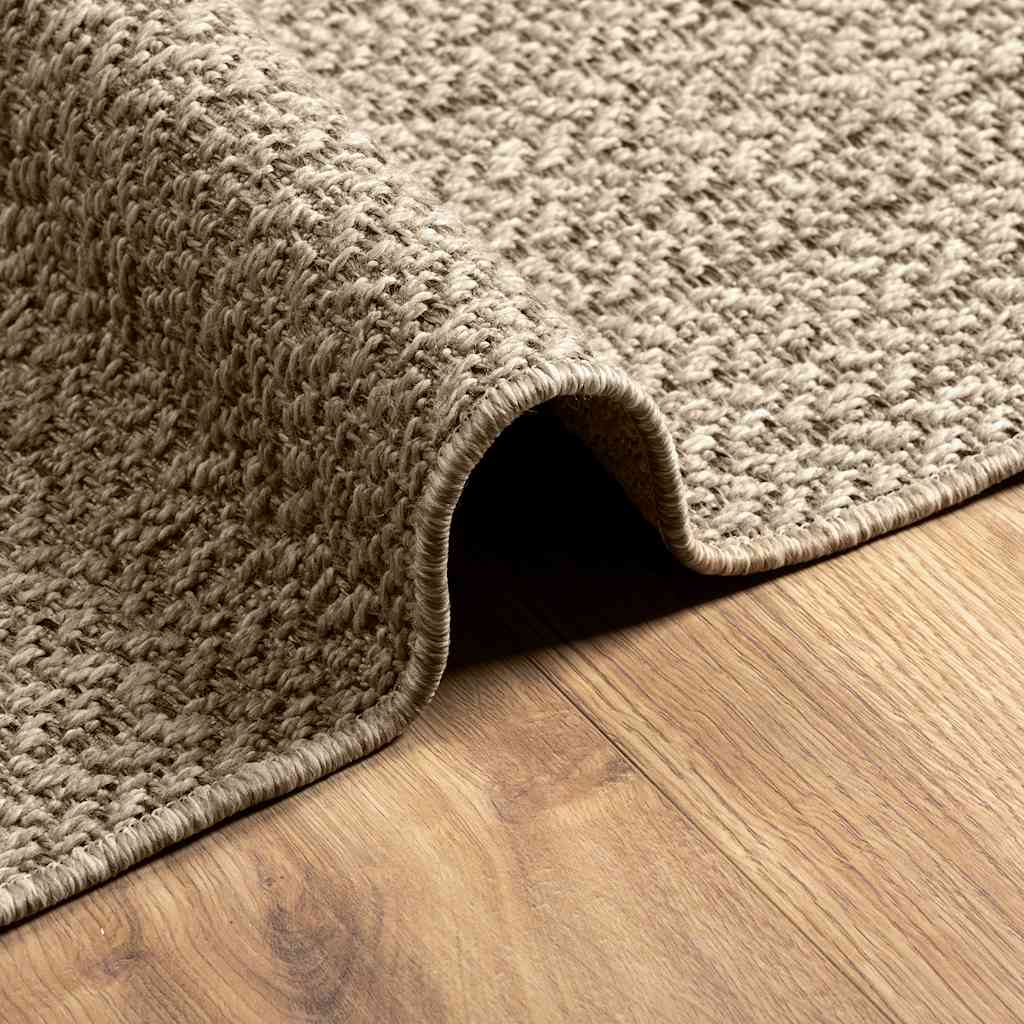 Teppich ZIZUR Beige 80x200 cm Jute-Optik Indoor und Outdoor