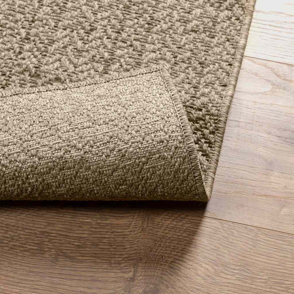 Teppich ZIZUR Beige 120x170 cm Jute-Optik Indoor und Outdoor