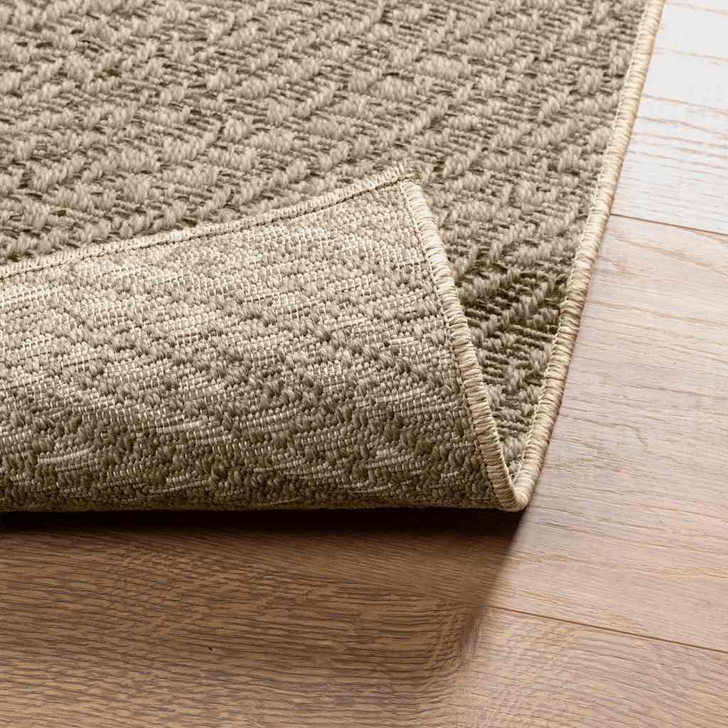 Teppich ZIZUR Beige 60x110 cm Jute-Optik Indoor und Outdoor