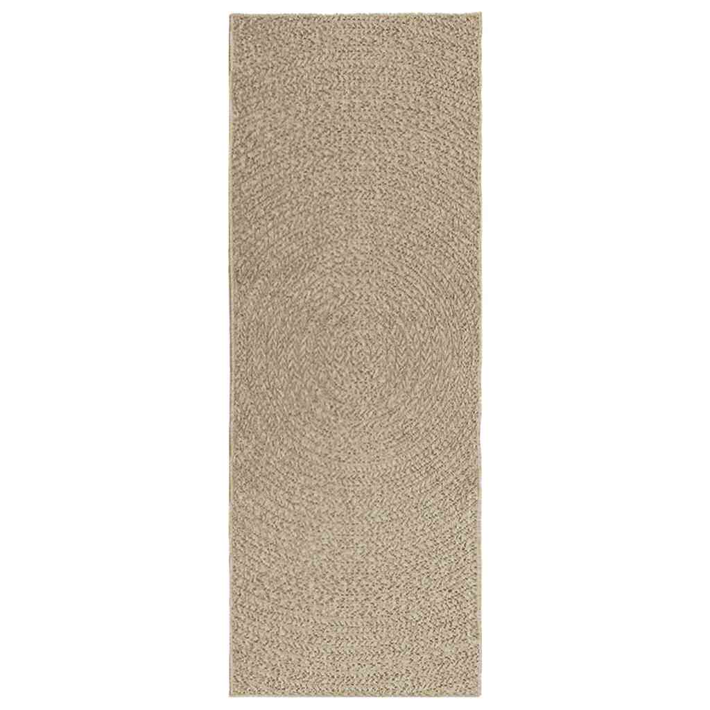 Teppich ZIZUR Beige 80x200 cm Jute-Optik Indoor und Outdoor