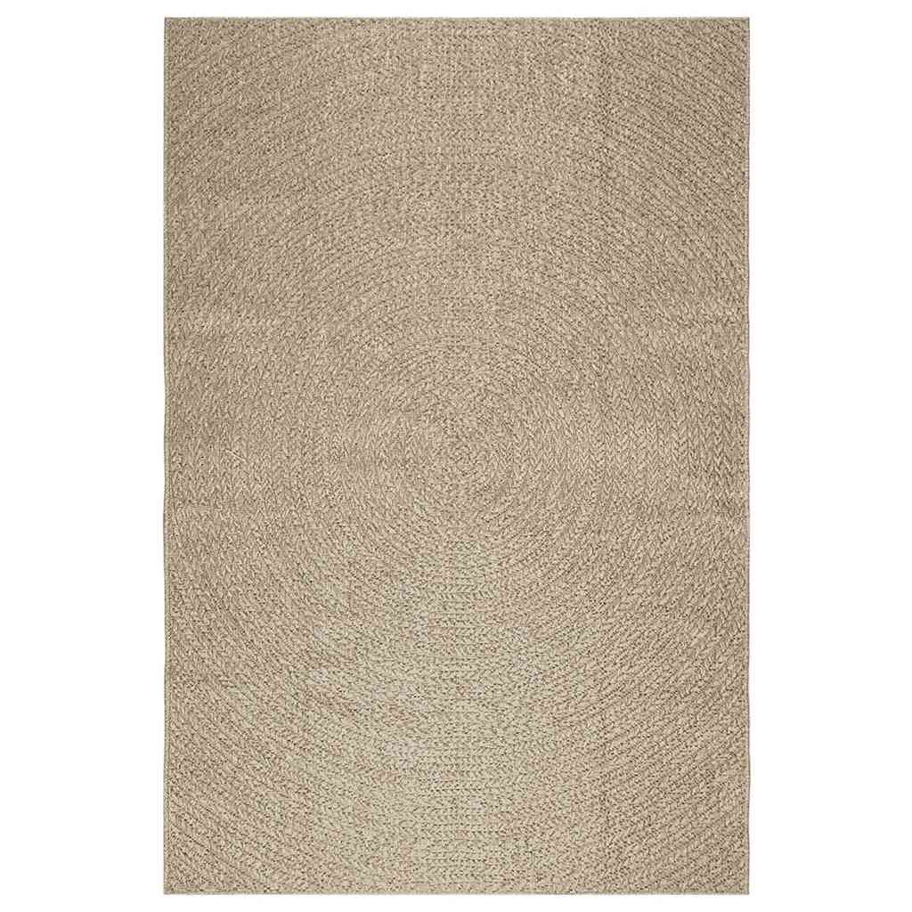 Teppich ZIZUR Beige 160x230 cm Jute-Optik Indoor und Outdoor