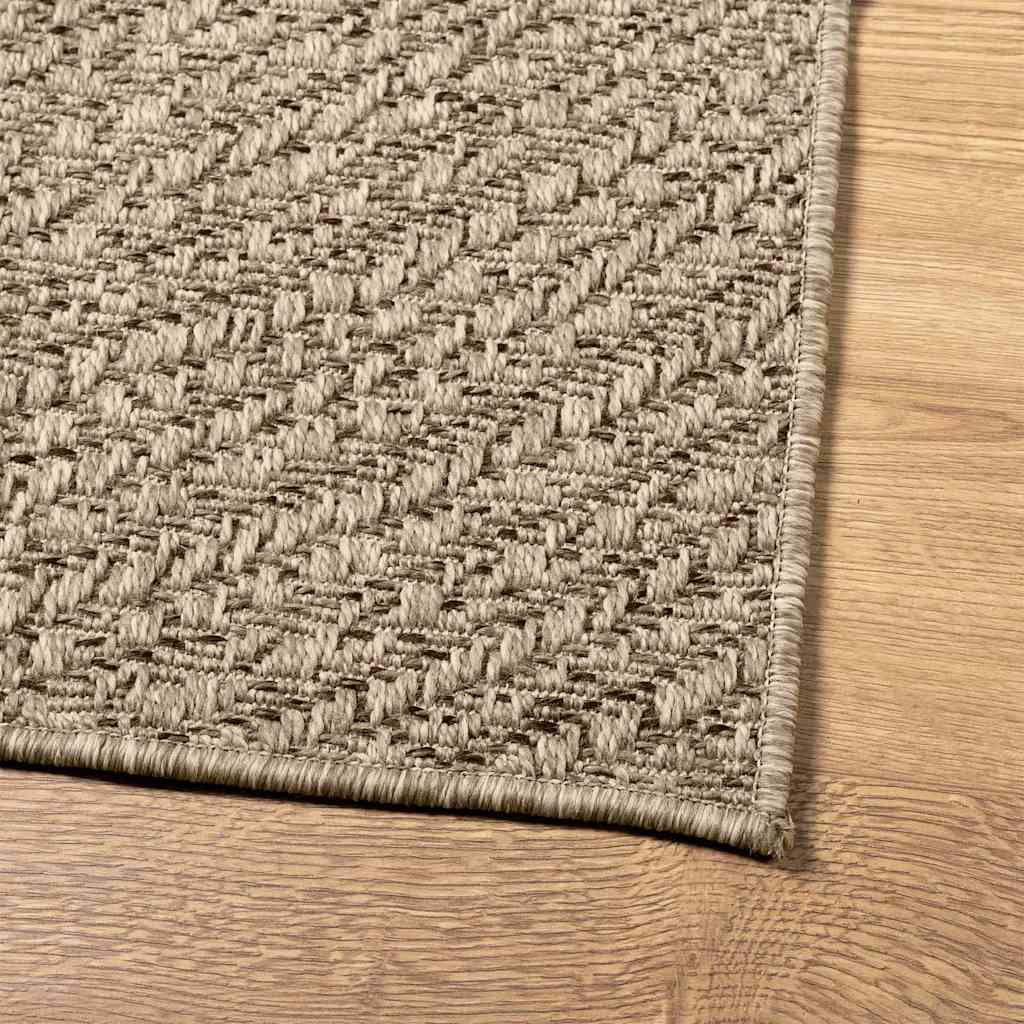 Teppich ZIZUR Beige 160x230 cm Jute-Optik Indoor und Outdoor