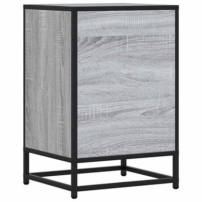 Nachttisch Grau Sonoma 40x34,5x60 cm Holzwerkstoff und Metall