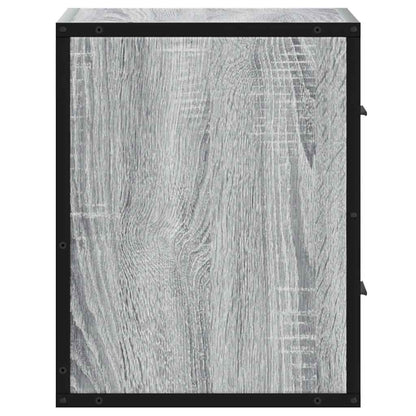 Wand-Nachttische 2 Stk. Grau Sonoma 40x31x39,5 cm