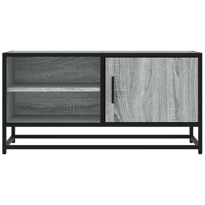 TV-Schrank Grau Sonoma 80x34,5x40 cm Holzwerkstoff und Metall