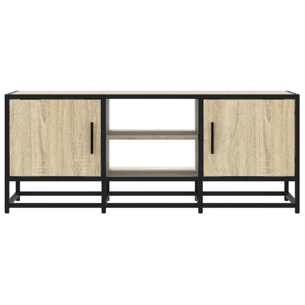 TV-Schrank Sonoma-Eiche 100x35x50 cm Holzwerkstoff und Metall