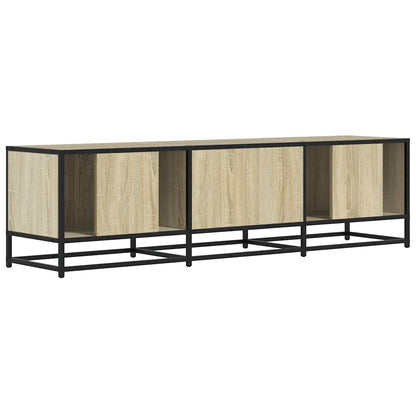 TV-Schrank Sonoma-Eiche 150x35x41 cm Holzwerkstoff und Metall