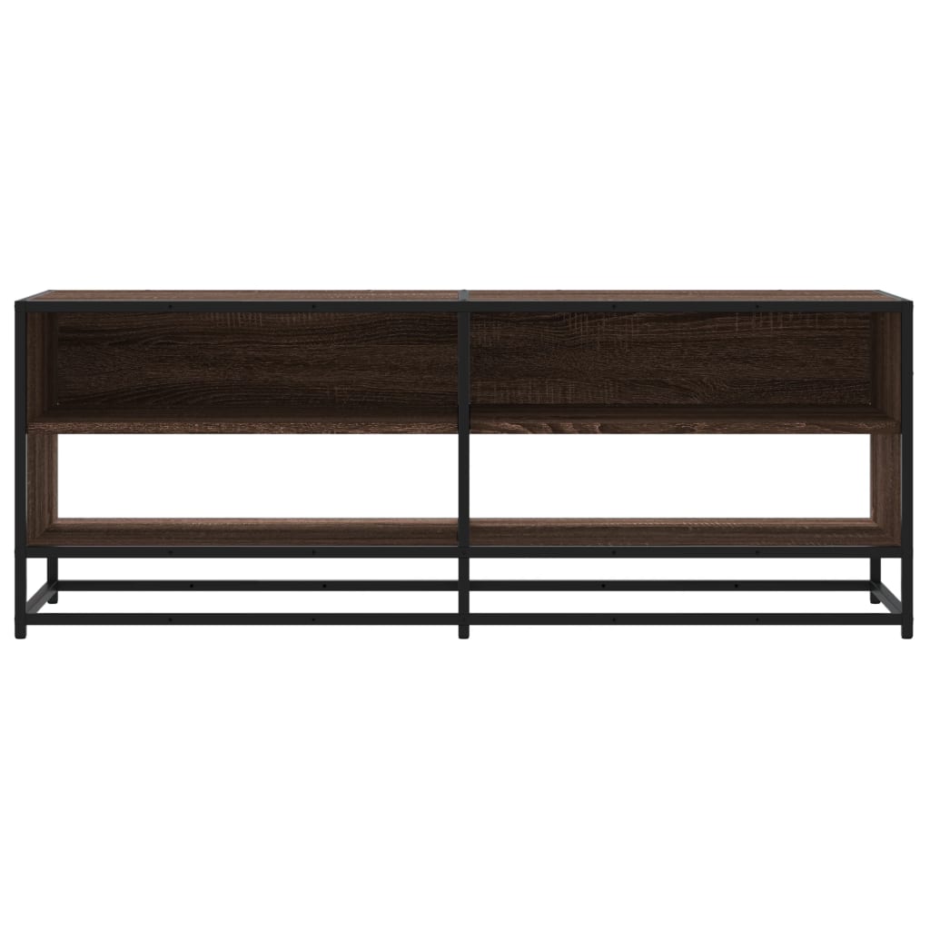 TV-Schrank Braun Eiche-Optik 120,5x40x46cm Holzwerkstoff Metall