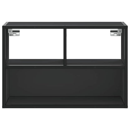 TV-Schrank Schwarz 60x31x39,5 cm Holzwerkstoff und Metall