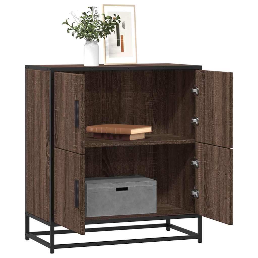 Sideboard Braun Eichen-Optik 68x35x76 cm Holzwerkstoff